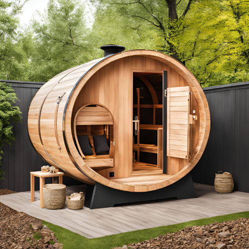 Outdoor Barrel Sauna